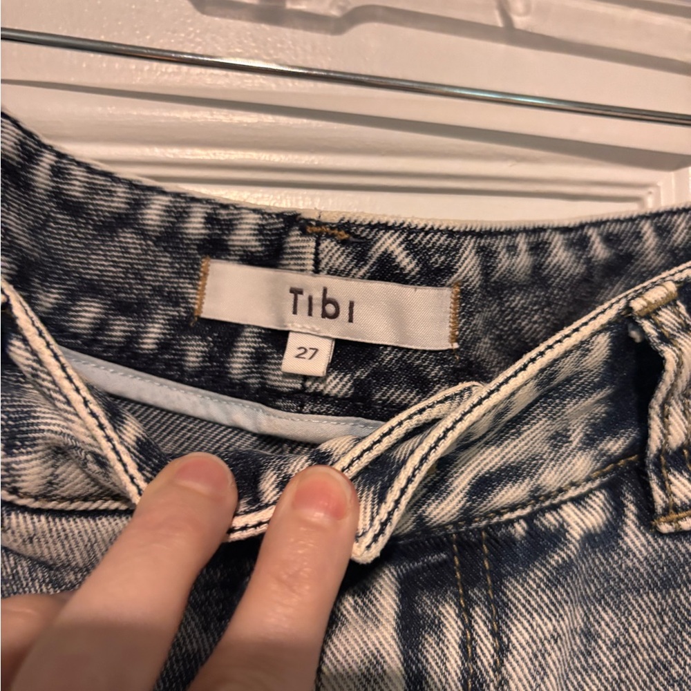 Tibi Brancusi Blue Acid Wash Jeans - 27 - Picture 3 of 6